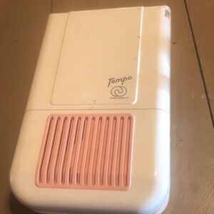 Vtg. Tempo Charles Craft White & Pink nail dryer
